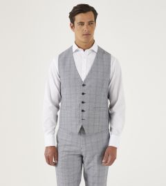 Anello Suit SB Waistcoat Grey Check