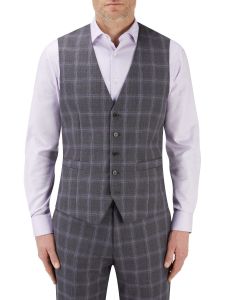 Tatum Suit Waistcoat Grey Check