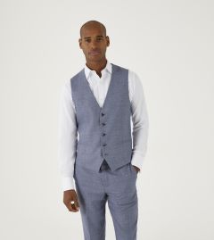 Jodrell Suit Waistcoat Blue Marl