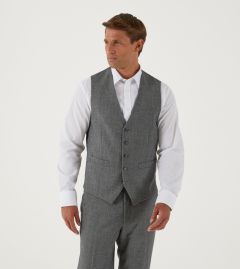 Medley Wool Suit Waistcoat Grey