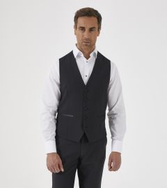Barney Dinner Suit Waistcoat Black