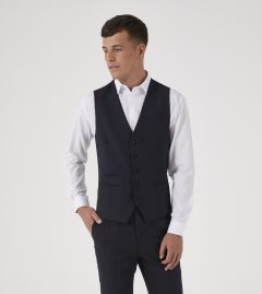 Newman Suit Waistcoat Black Check