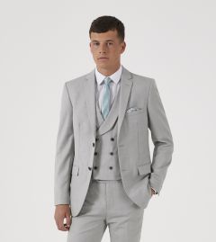 Sultano Suit Slim Jacket Silver