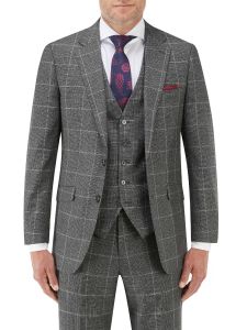 Tudhope Tailored Suit Jacket Charcoal Check