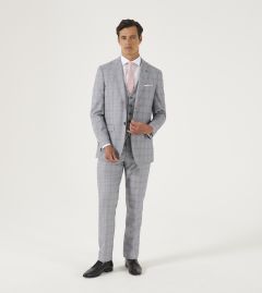 Anello Tailored Suit Grey Check