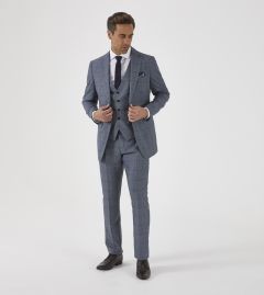 Reece Tailored Suit Blue Check