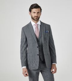 Niven Suit Jacket Grey / Blue POW Check