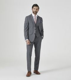 Niven Suit Grey / Blue POW Check