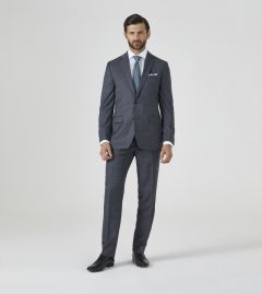 Lazenby Suit Grey Windowpane Check