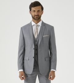 Wyse Suit Jacket Grey Micro Check