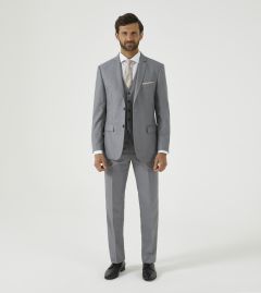 Wyse Suit Grey Micro Check