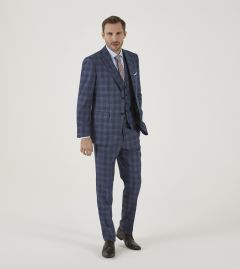 Marland Tailored Suit Blue Check