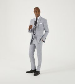 Brook Tailored Suit Silver / Grey Check