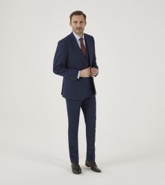 Fallon Tailored Textured Suit Navy