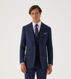 Medley Wool Suit Tailored Jacket Navy