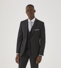 Romulus Slim Lyfcycle Suit Jacket Charcoal