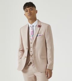 Sultano Suit Slim Jacket Pastel Pink