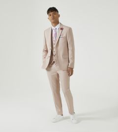 Sultano Slim Suit Pastel Pink
