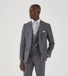 Harcourt Slim Suit Jacket Silver