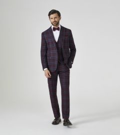 Garfield Tailored Suit Red Check