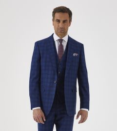 Felix Suit Tailored Jacket Blue Check