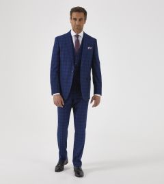 Felix Tailored Suit Blue Check