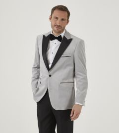 Jive Velvet Tailored Jacket Silver