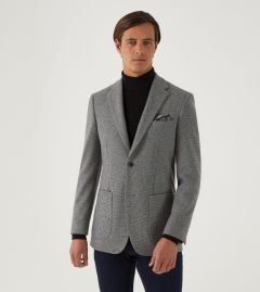 Hastings Tailored Jacket Black / Grey Puppytooth