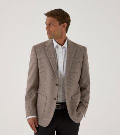 Hastings Tailored Jacket Brown / Stone Puppytooth