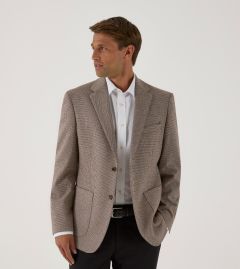 Hastings Tailored Jacket Brown / Stone Puppytooth