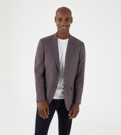 Cole Textured Tailored Jacket Berry
