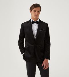 Rhumba Velvet Tailored Jacket Black