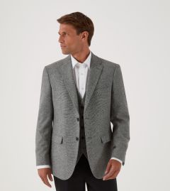 Ruthin Tailored Jacket Silver Tweed