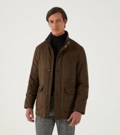 Carling Car Coat Brown