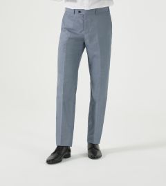 Wyse Suit Trouser Blue Micro Check