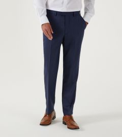 Eric Suit Tailored Trouser Blue Micro Check
