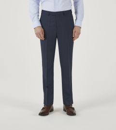 Mason Suit Tailored Trouser Navy Check
