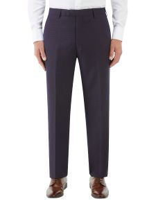 Mac Suit Tapered Trouser Navy / Wine Check