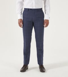 Anello Suit Tapered Trouser Blue Check