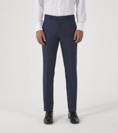 Harcourt Slim Suit Trousers Blue