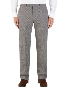 Danko Suit Tailored Trouser Brown Navy Puppytooth