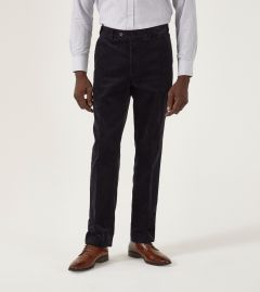 Roland Corduroy Tailored Trousers Navy