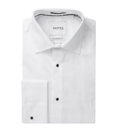 Luxury Formal Tailored Dress Shirt White