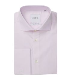 Cotton Formal Shirt Tailored Pink Dobby