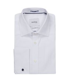 Luxury Cotton Formal Shirt Tailored White