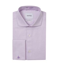 Premium Cotton Formal Shirt Tailored Lilac Dobby