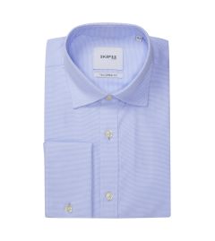 Cotton Formal Shirt Tailored Pale Blue