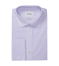 Cotton Formal Shirt Tailored Red / Blue Graph Check