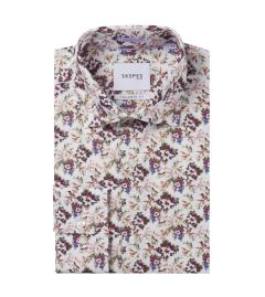 Luxury Formal Shirt Tailored White / Pink Floral