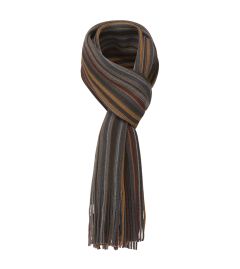 Cole rust navy stripe scarf